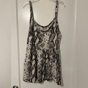 Snake Print Tank Top